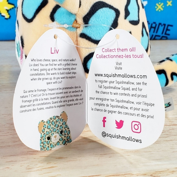 Squishmallow Liv the Leopard 5" UltraSoft Valentine's Day Holiday Plush Toy NWT - Picture 11 of 12
